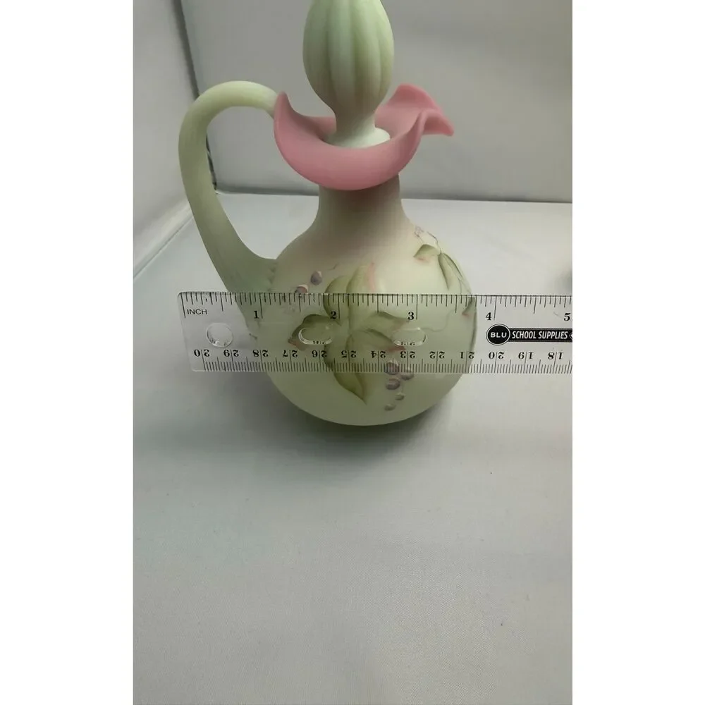 Fenton Lotus Mist Burmese Cruet – Historic Collection 2000 – Showcase Dealer Exc